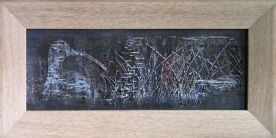 Curlew and Grasses. 720mm x 340mm. 